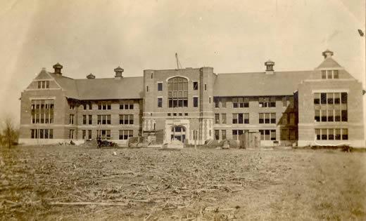 In spring 1906, the Northwest Board of Regents called for plans for the construction of a main building for the Normal School initially called "Academic Hall." The architectural firm of J.H. Felt & Co. was hired to do the work.
