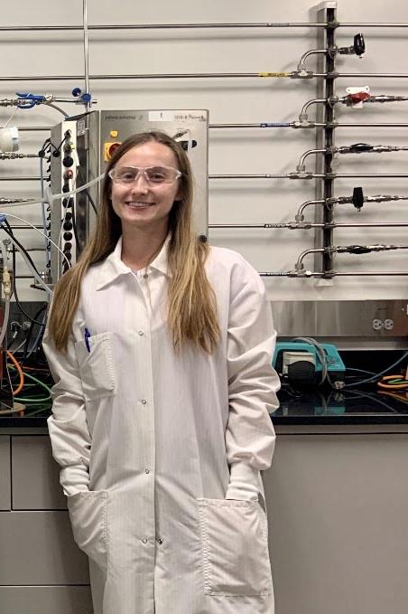 Alexandria Gilbert conducted animal vaccine research and development during an internship with Merck Animal Health. (Submitted photo)